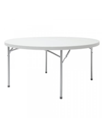 8 Person Round White Plastic Wedding / Event Tables