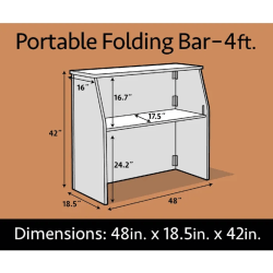 White20portable20bar20rental20420ft20dimensions 1770514879 1 - the best bounce house rentals in pittsburgh pa by all about fun party rentals