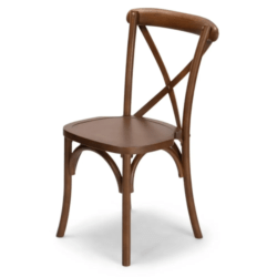 Wooden cross back chair (farmhouse style)